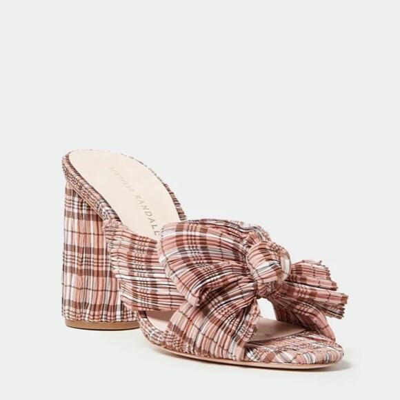 Loeffler Randall Penny Plaid Bow Mule Size 6.5 - Picture 1 of 10
